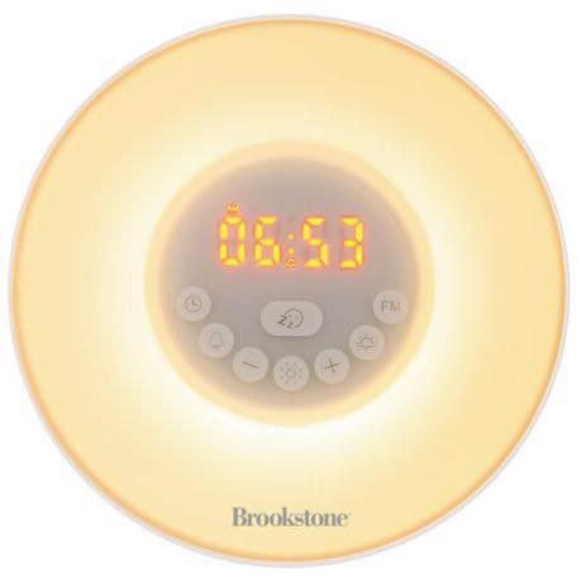 BRAND NEW sealed brookstone sunrise wake up alarm clock - Picture 2 of 6